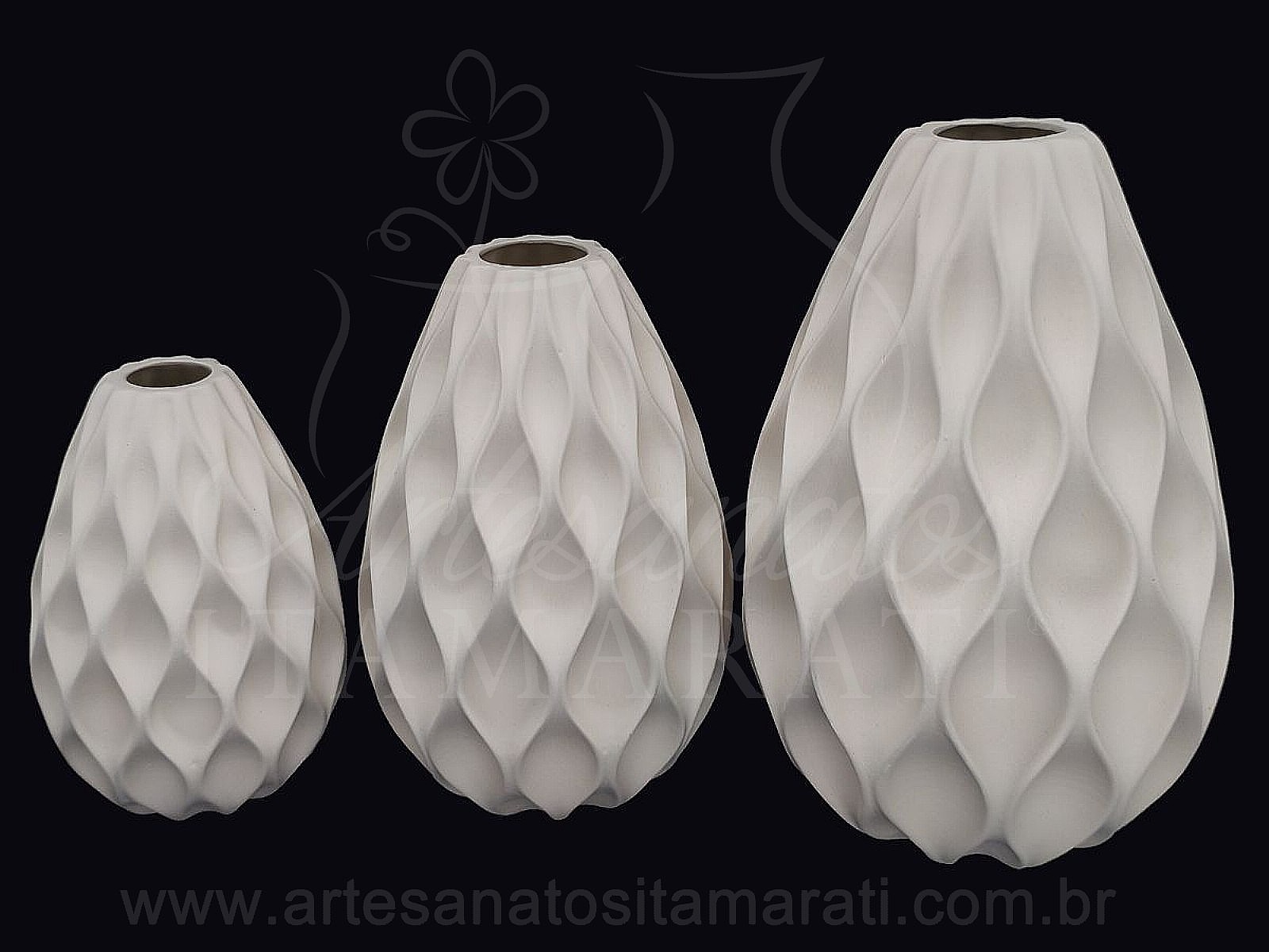 Trio Vaso Sanfonado P M G